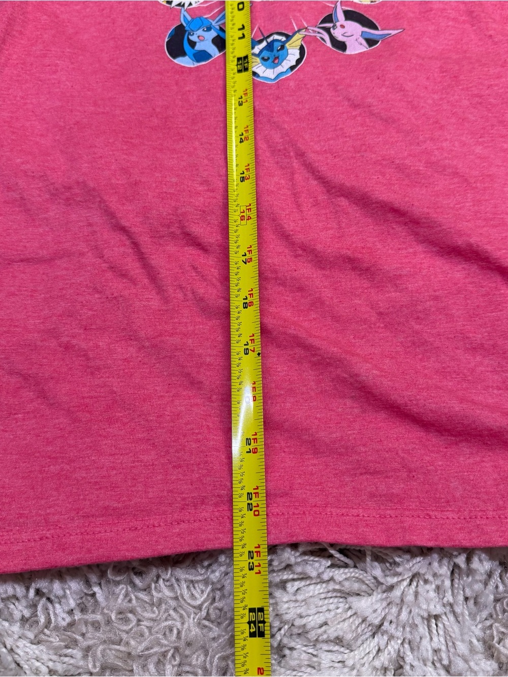 Pokemon Eevee Evolutions Women’s XS Pink Graphic T Shirt Gildan Softstyle - Picture 9 of 9